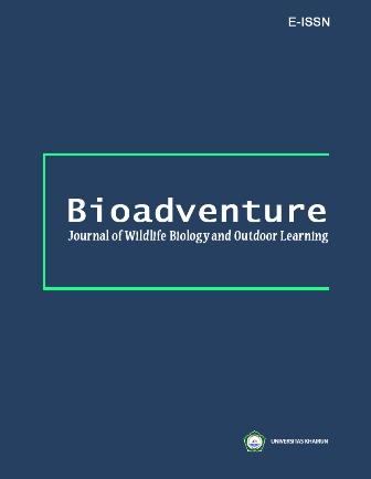 Cover Bioadventure; Journal of Wildlife Biology and Outdoor Learning